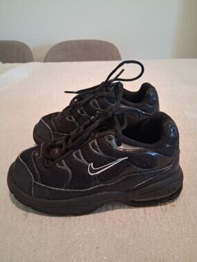 Nike Air Max Plus TN Black Pure Platinum Toddler Size 9C 314730-053 NO INSOLES